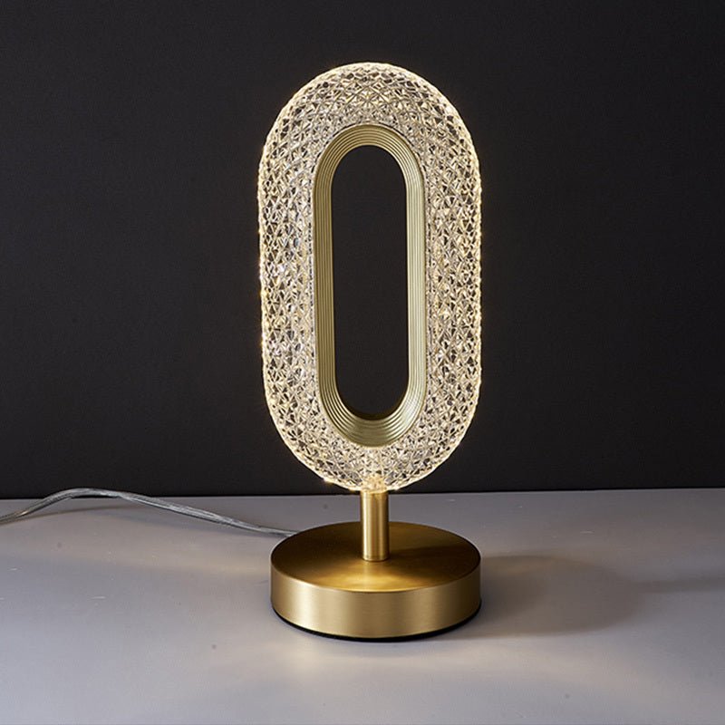 Acrylic Table Lamp With Led Crystal Light - Max&Mark Home Decor