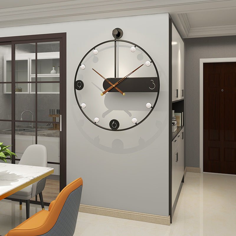 Alloy Wall Clock with Electroplating - Max&Mark Home Decor