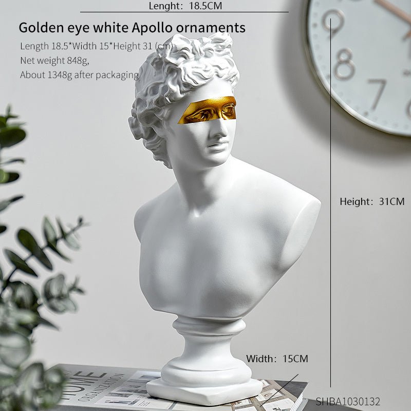 Apollo Golden Eye Resin Desktop Decoration - Max&Mark Home Decor