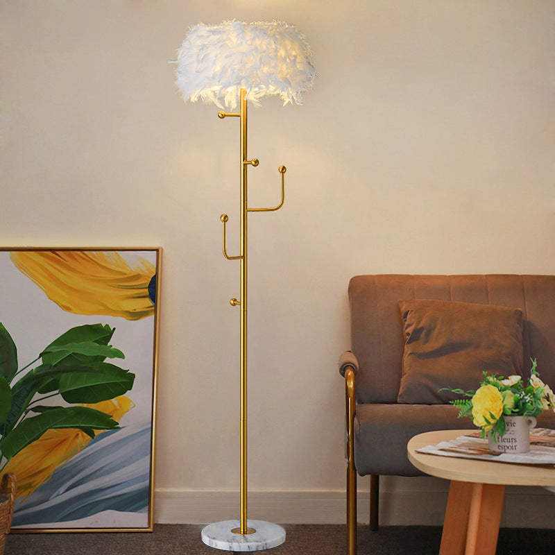 Nordic Light Luxury Feather Floor Lamp
