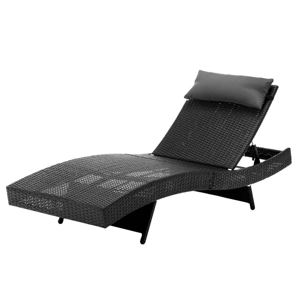 Modern Rattan Deck Chair