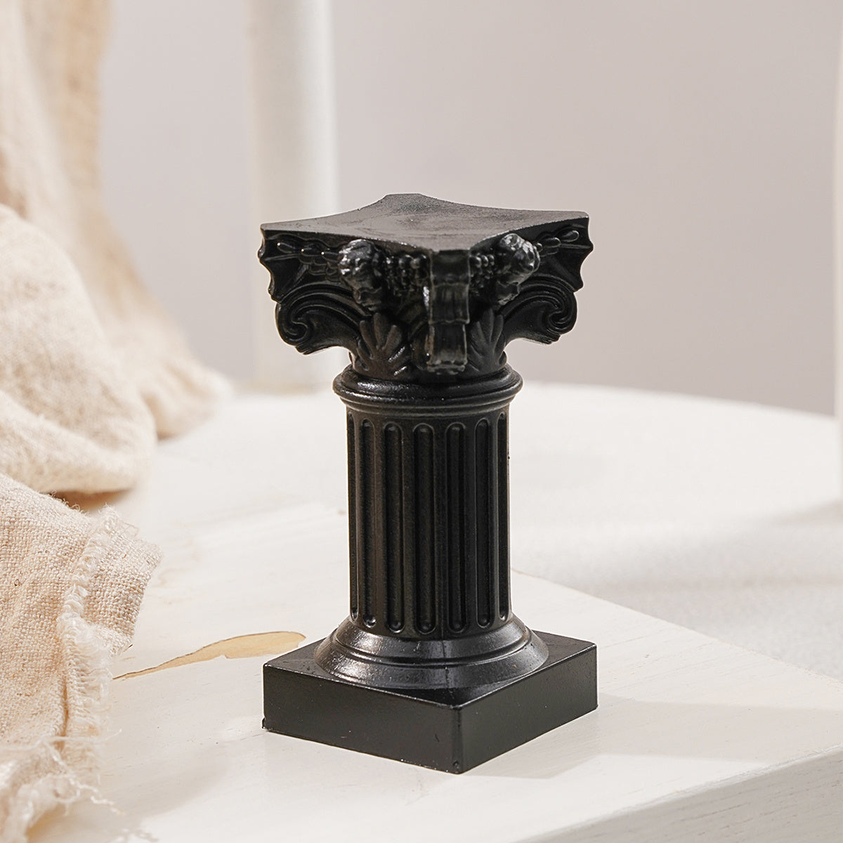 Nordic Style Plastic Roman Column Pendulum - Elegant Desktop Decoration for Home, Office, and Parties