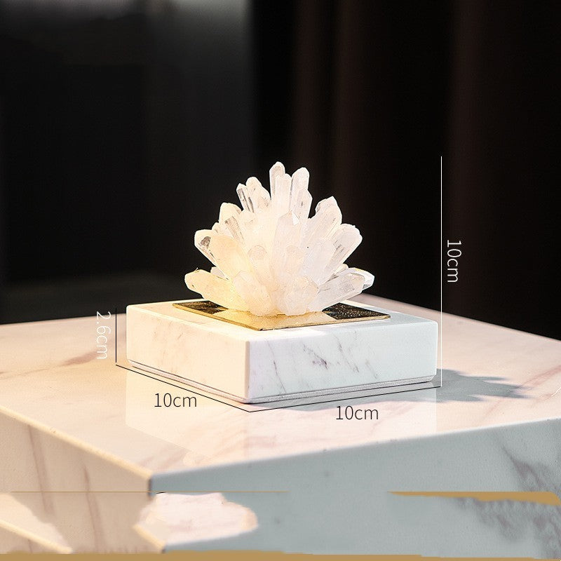 Modern Simplicity Natural Crystal Flower Ornaments