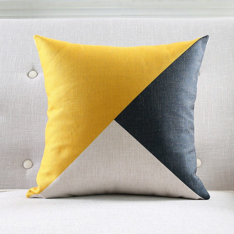 Scandinavian style pillows and decorative pillowcases made of blended cotton and linen