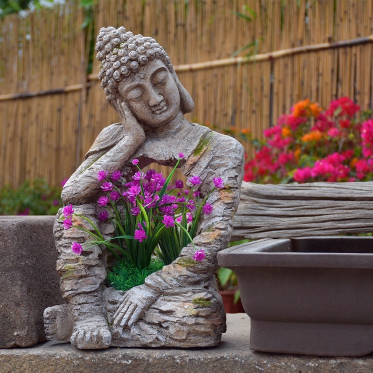 Outdoor Buddhist Resin Sculpture