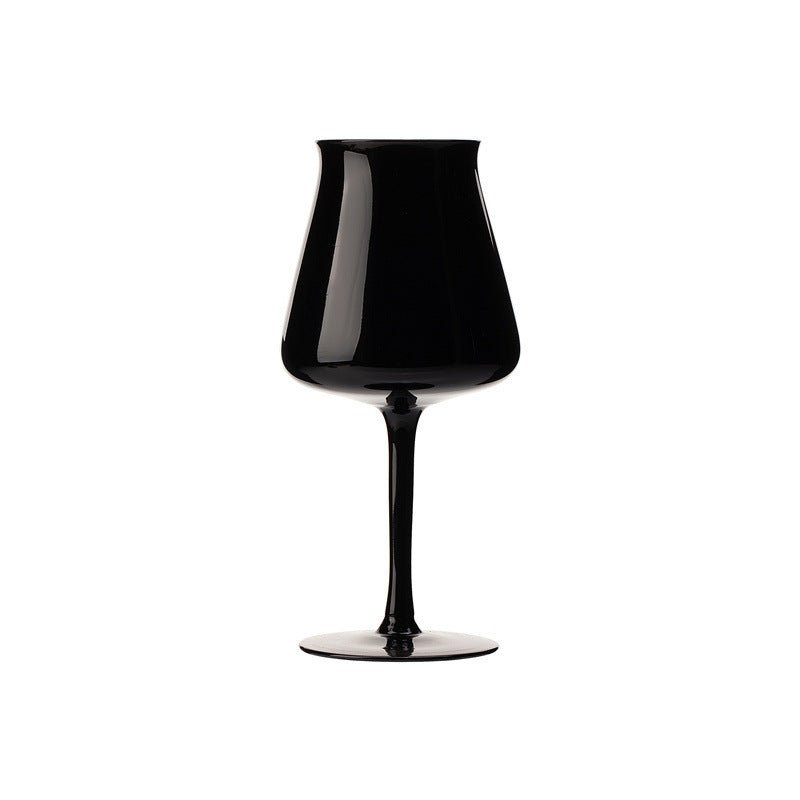 Black Porcelain Crystal Wine Glass - Max&Mark Home Decor