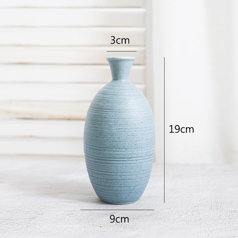 Blue Bliss Ceramic Vase - Handmade Glazed Porcelain Home Decor - Max&Mark Home Decor