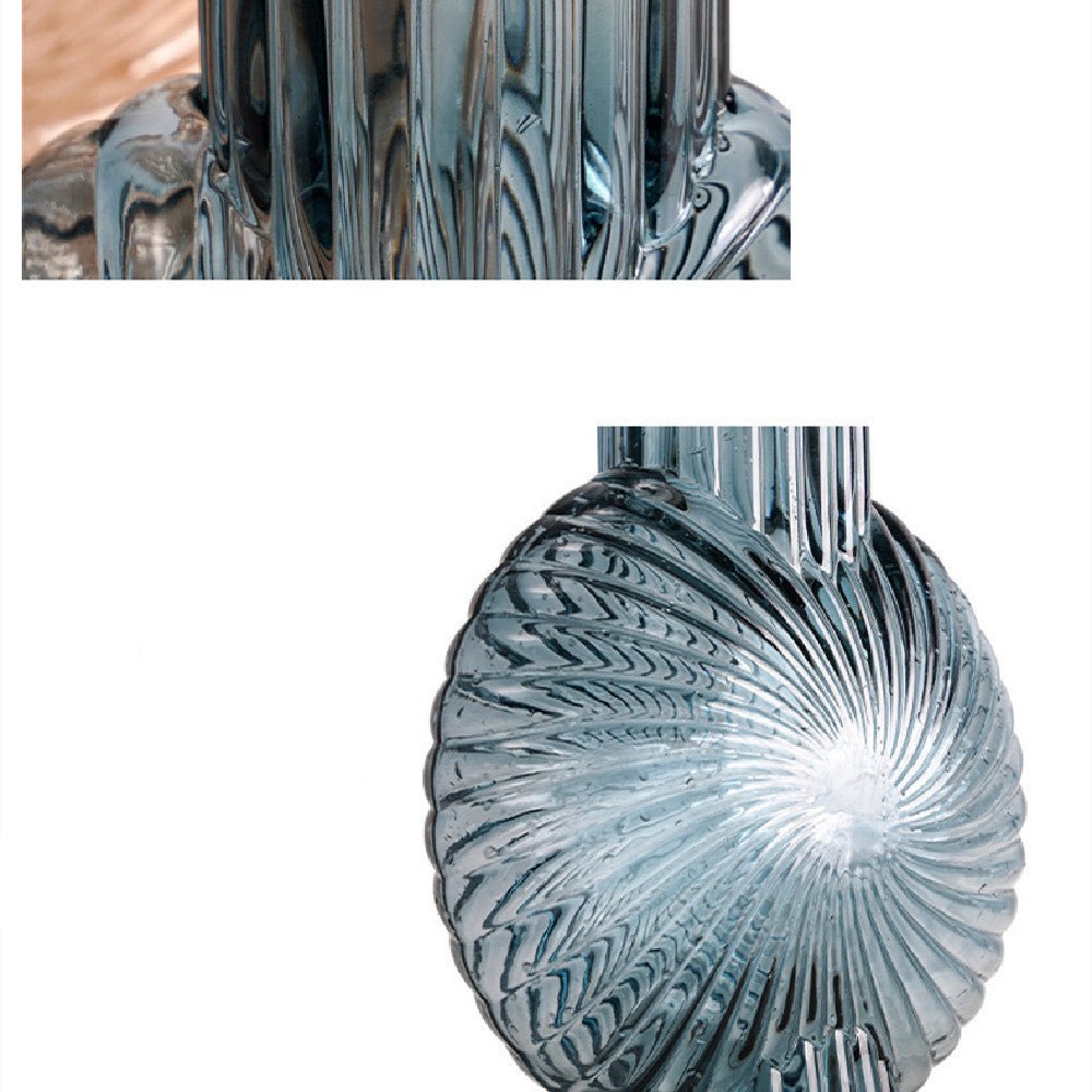 Blue Grey Glass Pendulum Ornaments for Modern Minimalist Décor - Max&Mark Home Decor