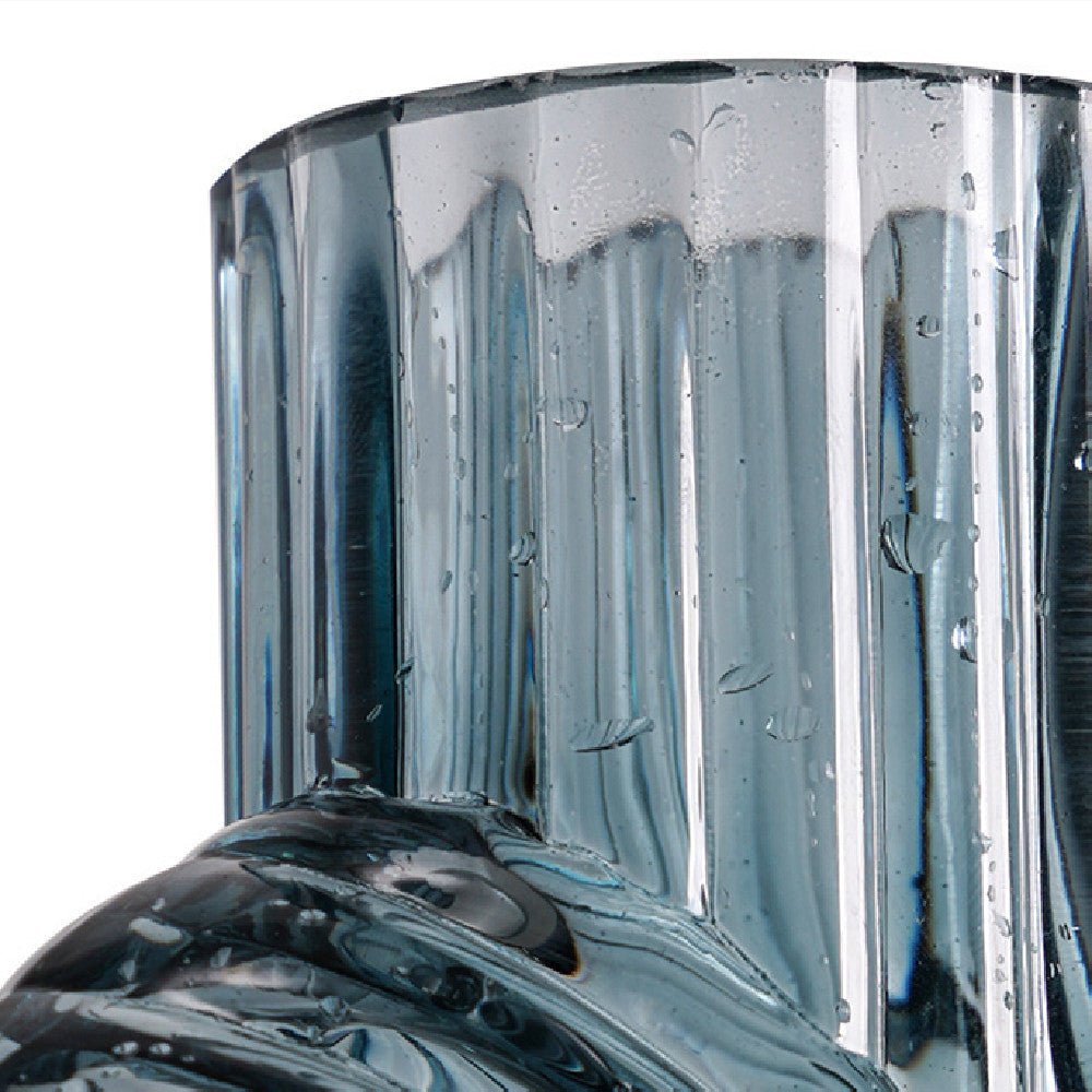 Blue Grey Glass Pendulum Ornaments for Modern Minimalist Décor - Max&Mark Home Decor