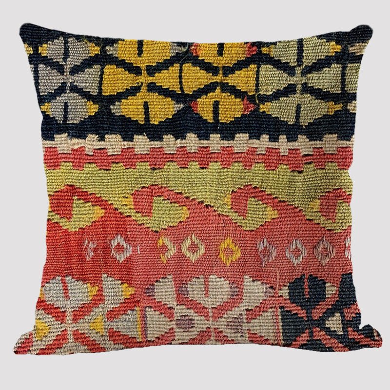 Bohemian Dream Linen Pillow - Ethnic Style Decorative Pillowcase - Max&Mark Home Decor