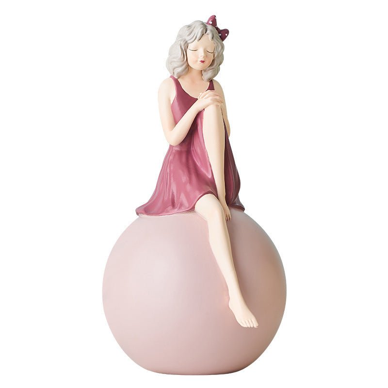 Bubble Girl Resin Home Decoration Figurine - Max&Mark Home Decor