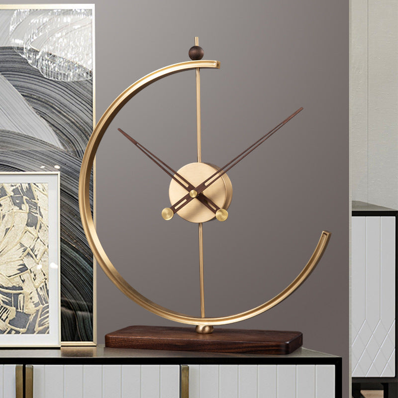 Light Luxury Modern Minimalist Desktop Clock Home