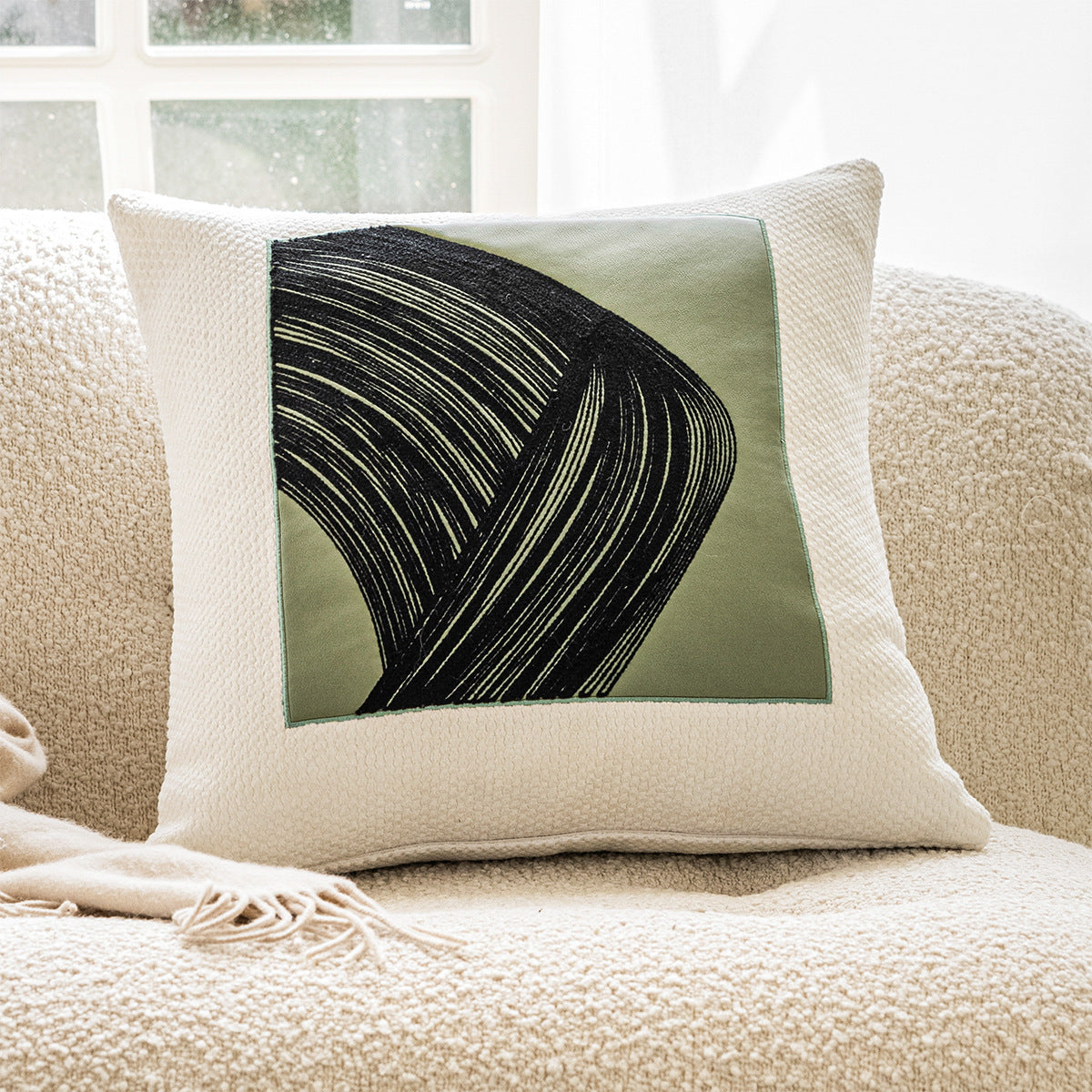 Nordic Decorative Bedside Pillow And Pillowcase