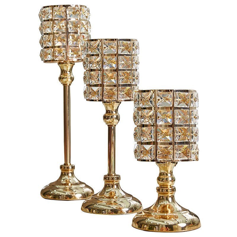 Candlelight dinner golden candle candle decoration - Max&Mark Home Decor
