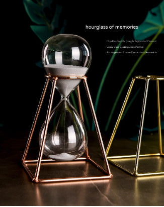 Minimalist Geometric Hourglass