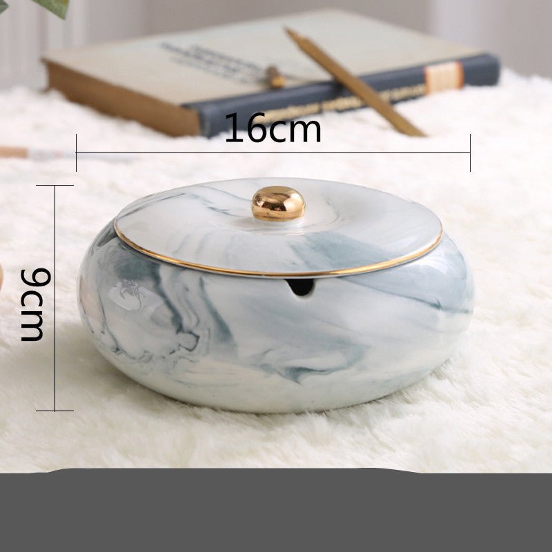 Ceramic Ashtray With Lid - Max&Mark Home Decor