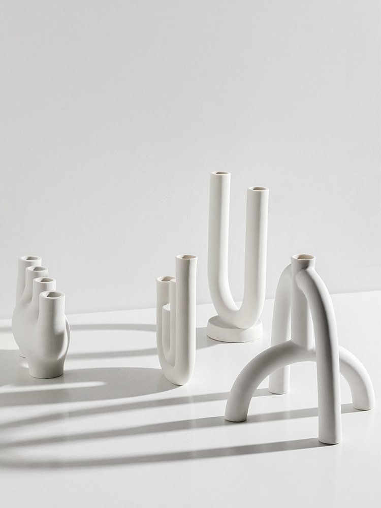 Ceramic Candle Holders: Geometric Decor for Ambiance and Elegance - Max&Mark Home Decor