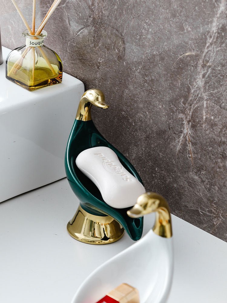 Ceramic Soap Dish In The Shape Of A Swan - Max&Mark Home Decor