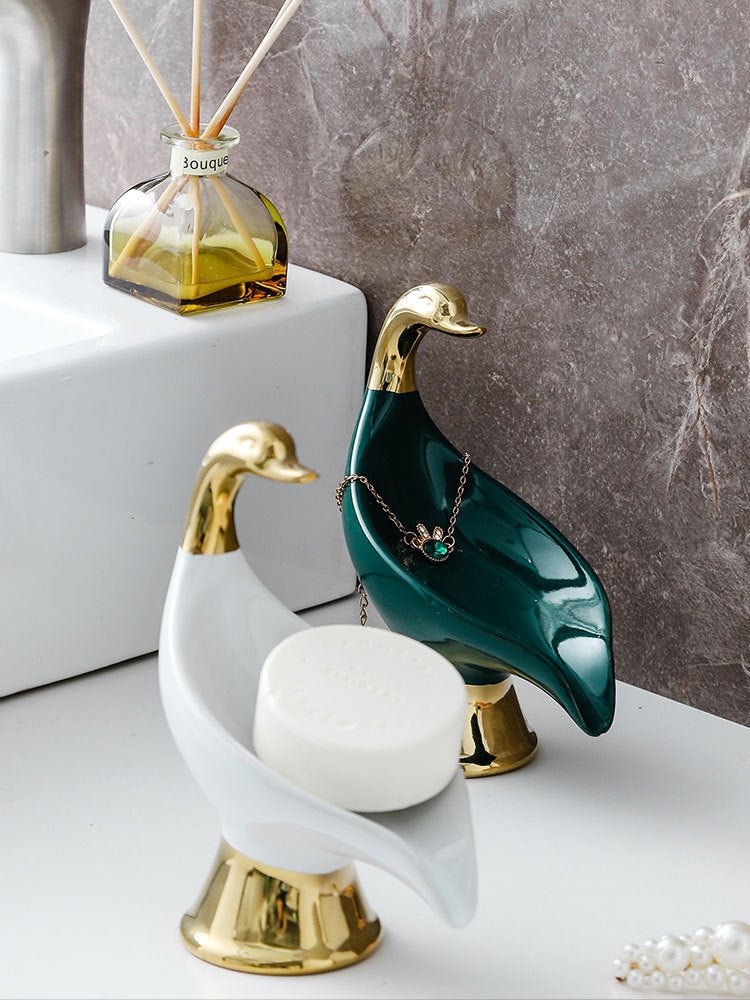 Ceramic Soap Dish In The Shape Of A Swan - Max&Mark Home Decor