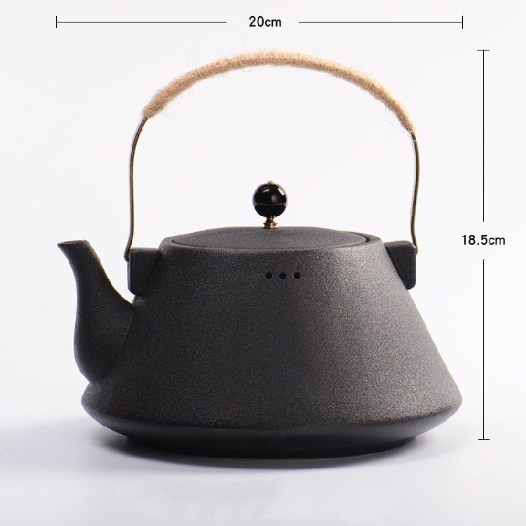 Ceramic Teapot With Strainer And Large Handle - Max&Mark Home Decor