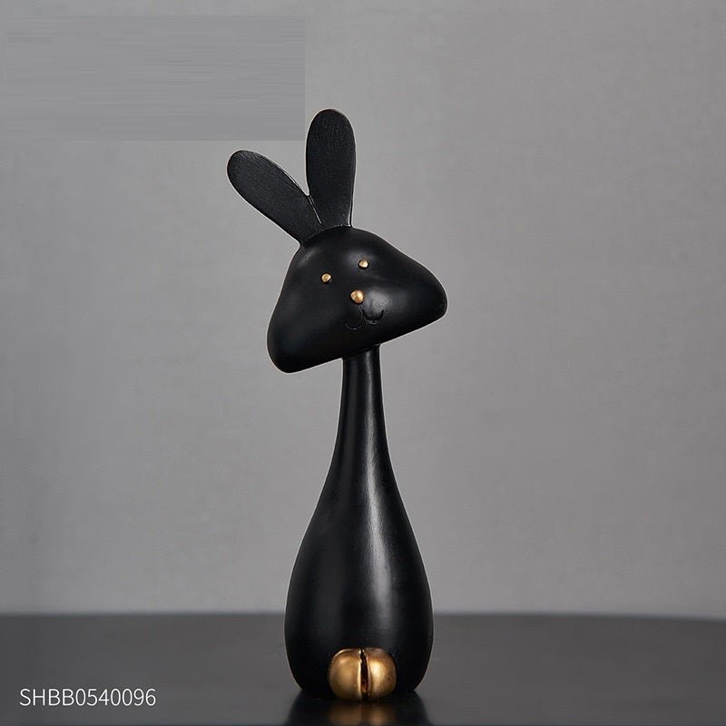 Charming Cartoon Animal Resin Ornaments - Big Rabbit Collection - Max&Mark Home Decor
