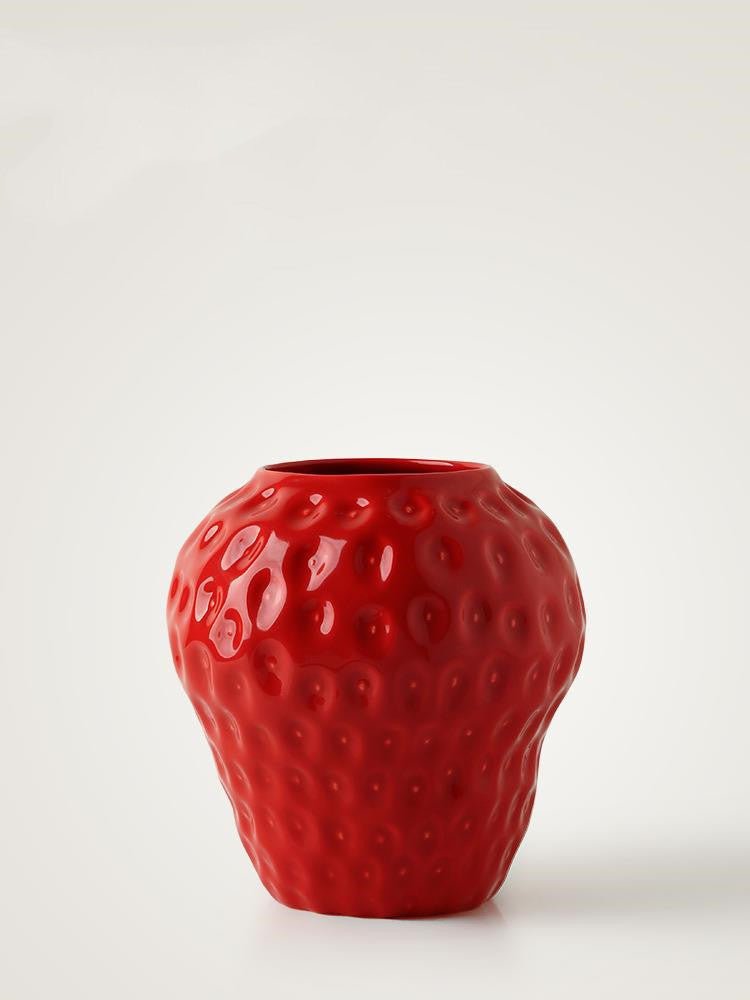 Charming Strawberry Ceramic Vase - Max&Mark Home Decor