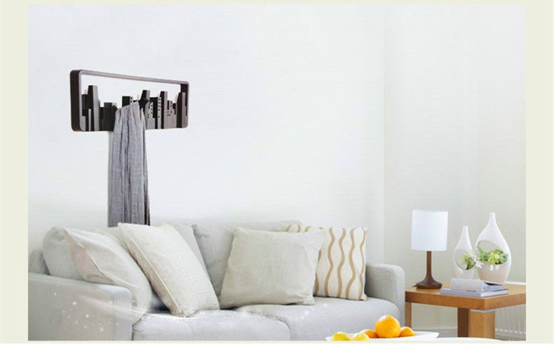 Cityscape Silhouette Wall Hanger - Modern, Durable & Multipurpose Hook Rack - Max&Mark Home Decor