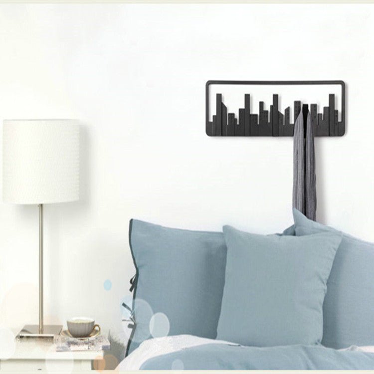 Cityscape Silhouette Wall Hanger - Modern, Durable & Multipurpose Hook Rack - Max&Mark Home Decor
