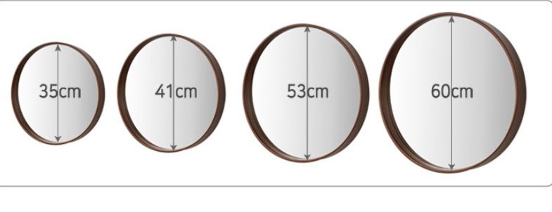 Contemporary Round Mirror Made Of Wood - Max&Mark Home Decor