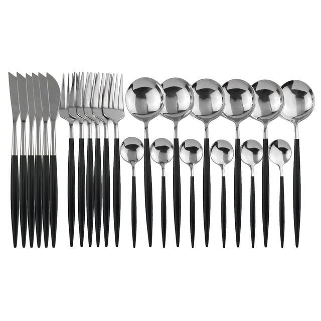 Contemporary Stainless Steel Cutlery Set - Max&Mark Home Decor