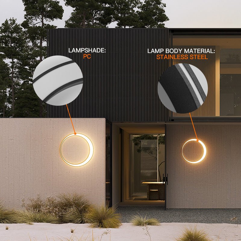 Contemporary Waterproof Moon Wall Lamp - Max&Mark Home Decor