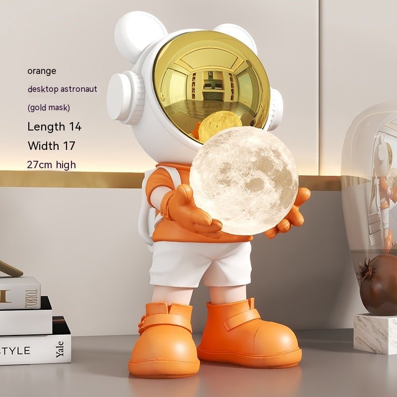 Cosmic Bear Moon Night Light - Modern Desktop Decor - Max&Mark Home Decor