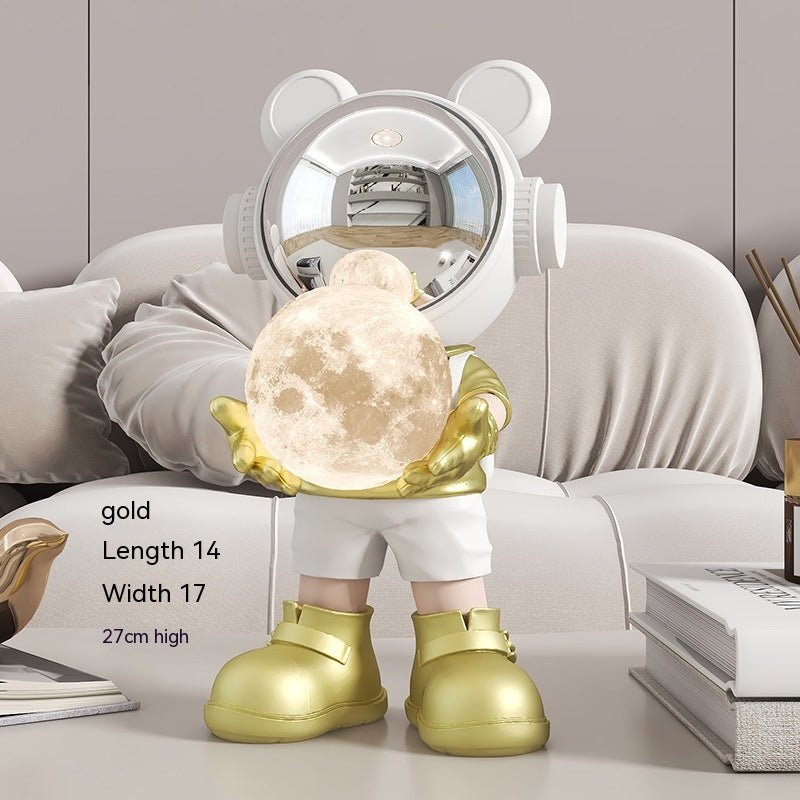 Cosmic Bear Moon Night Light - Modern Desktop Decor - Max&Mark Home Decor