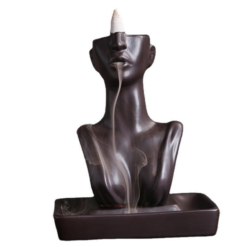 Creative Ceramic Statue Of Beauty Incense Burner Home Decoration - Max&Mark Home Decor