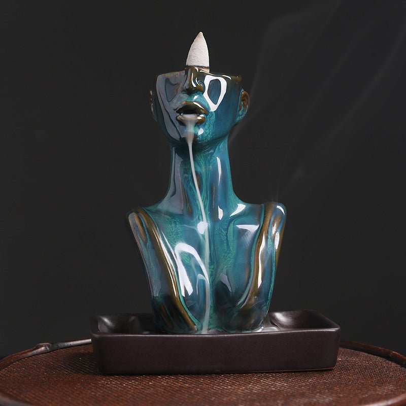 Creative Ceramic Statue Of Beauty Incense Burner Home Decoration - Max&Mark Home Decor