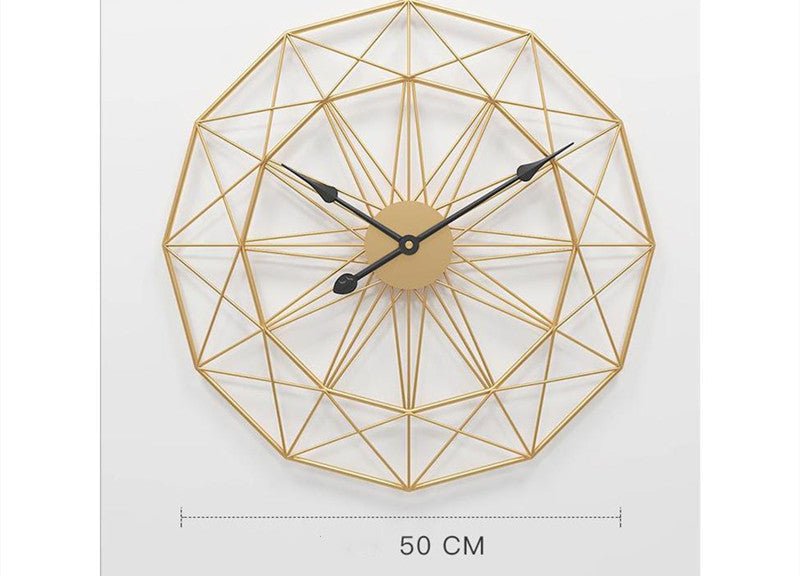 Creative Geometry Wrought Iron Clocks - Max&Mark Home Decor