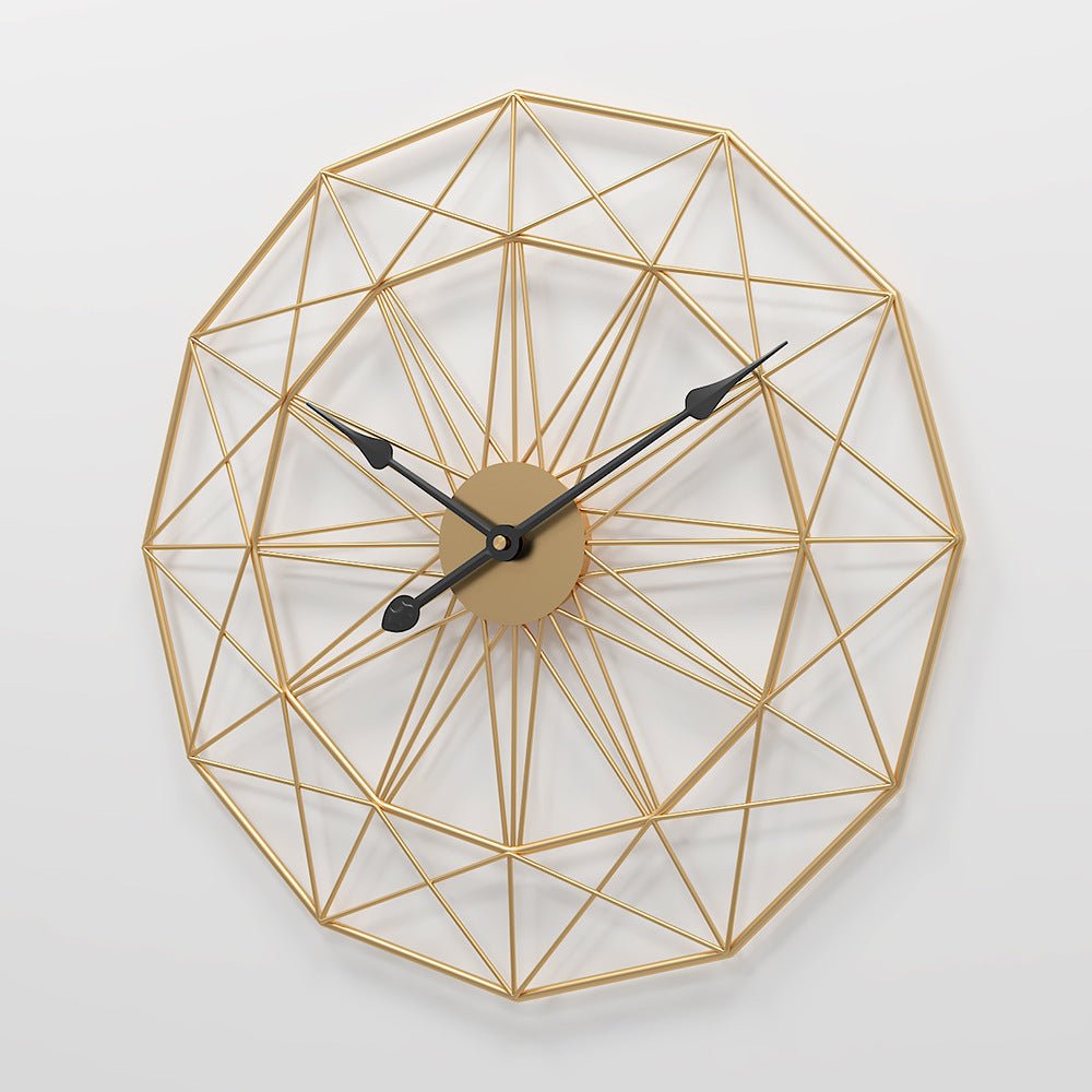 Creative Geometry Wrought Iron Clocks - Max&Mark Home Decor
