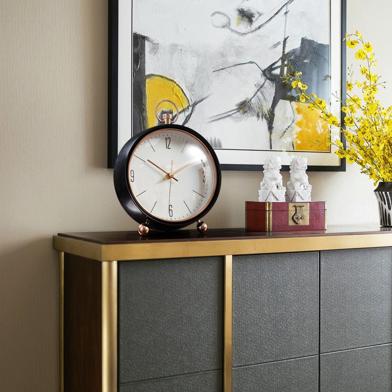 Creative Living Room Nordic Desk Clock with Ornaments - Max&Mark Home Decor