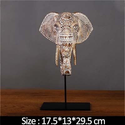 Creative Southeast Asian Elephant Furnishings Home Living Room Entrance Office Wine Cabinet Decoration Resin Crafts Decoration - Max&Mark Home Decor