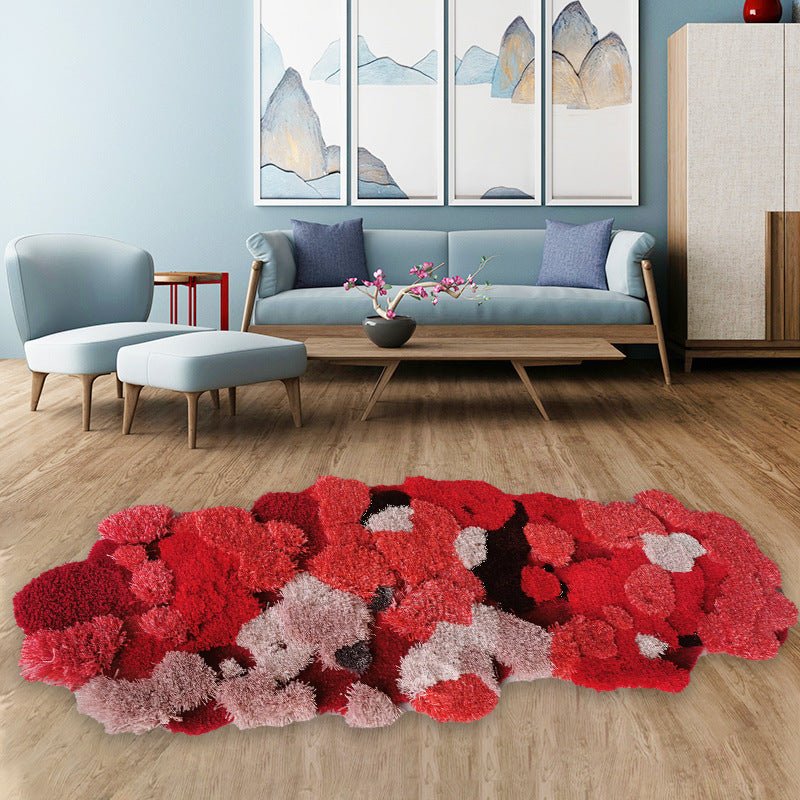 Crimson Harmony Wool Carpet - Max&Mark Home Decor