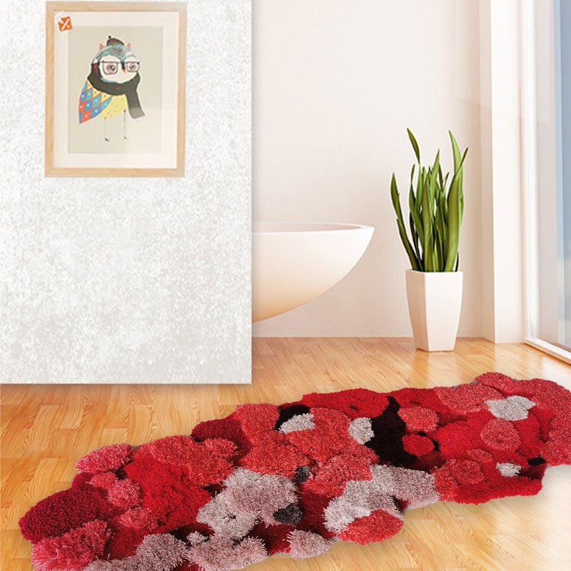 Crimson Harmony Wool Carpet - Max&Mark Home Decor