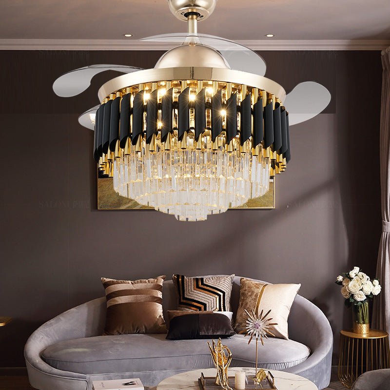 Crystal Ceiling Fan Lamp - Max&Mark Home Decor