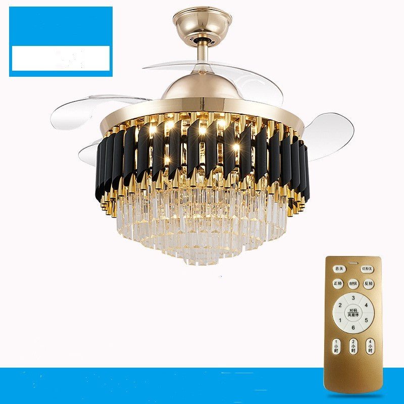 Crystal Ceiling Fan Lamp - Max&Mark Home Decor