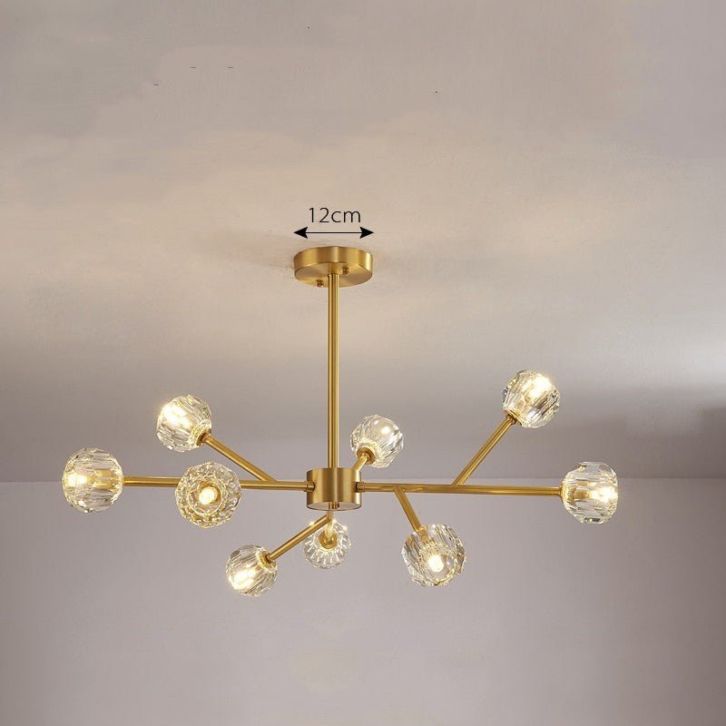 Crystal Copper Luxury Chandelier - Max&Mark Home Decor