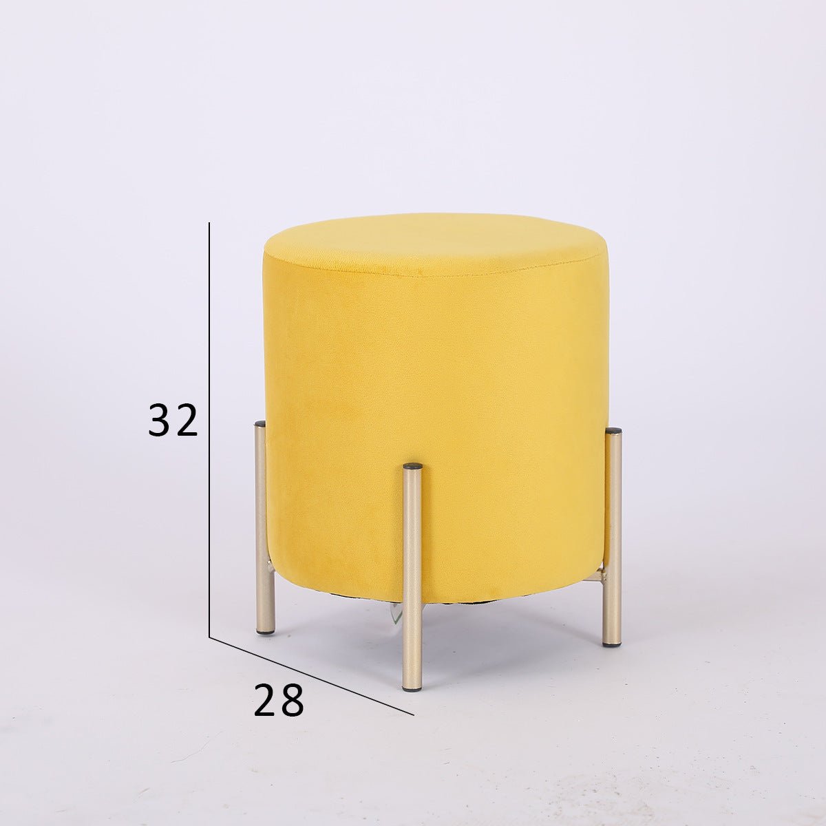 Customizable Iron Frame Soft Bag Stool - Multiple Colors - Max&Mark Home Decor