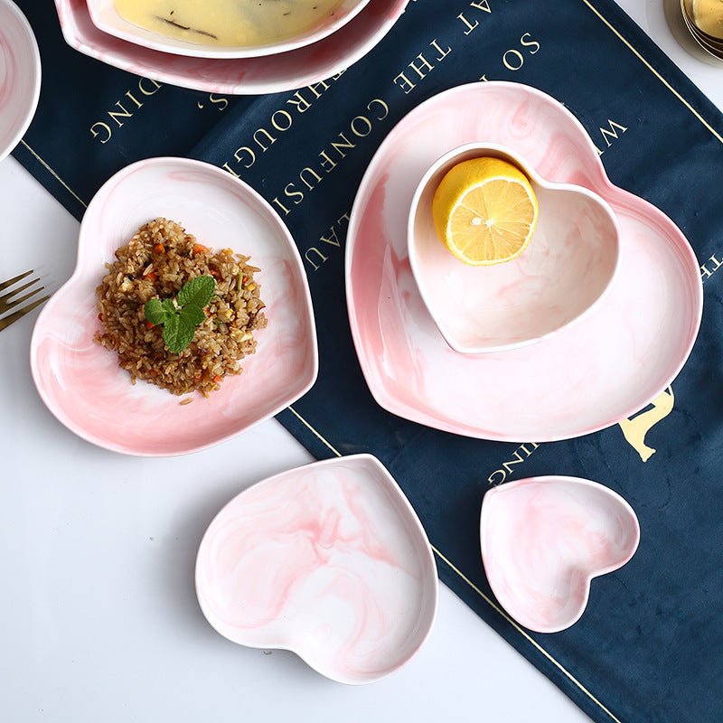 Cute heart shaped ceramic tableware - Max&Mark Home Decor