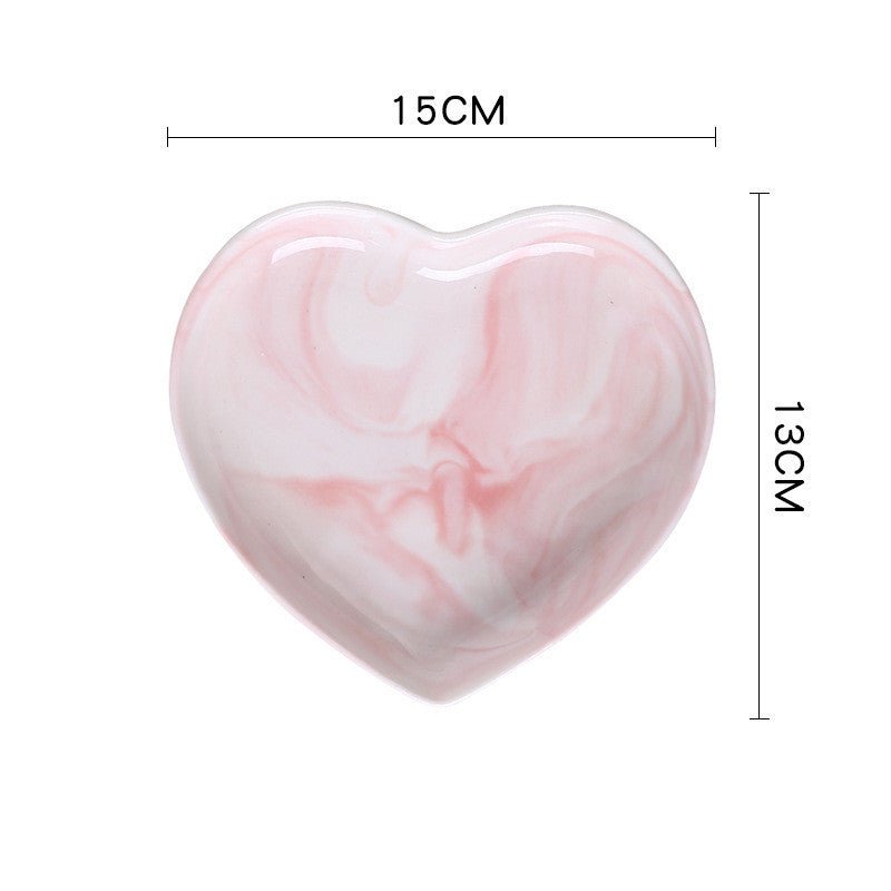 Cute heart shaped ceramic tableware - Max&Mark Home Decor