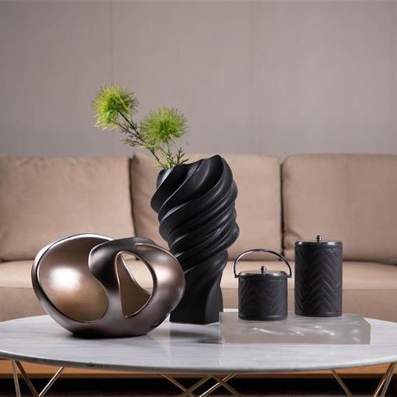 Cyclone Texture Home Ceramic Vase - Max&Mark Home Decor