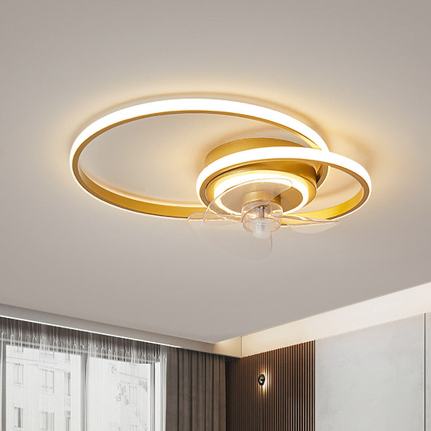 Modern Bedroom Ceiling Fan Lamp