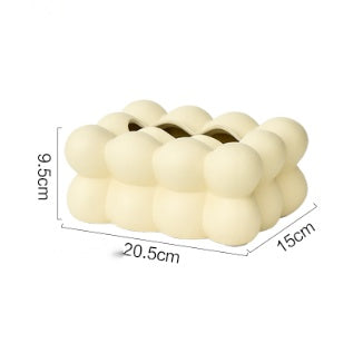 Luxe Ceramic Tissue Holder